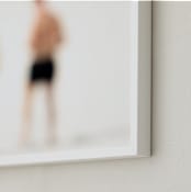 "Seaside #21" - Art Print in Summer tan by Tal Paz-Fridman - Frame Close-up