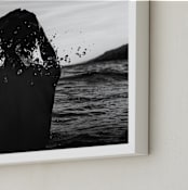 "Beach Boy" - Art Print in Black and white by Cade Cahalan - Frame Close-up