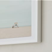 "Tower 13" - Art Print in Sky Blue by Three Kisses Studio - Frame Close-up