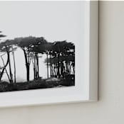 "Lands End" - Art Print in Black & White by Tania Medeiros - Frame Close-up