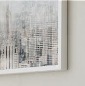 "Big Apple Blur" - Art Print in Beige by 1885 Atelier - Frame Close-up