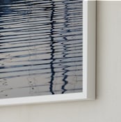"Looking Glass" - Art Print in watery indigo blue by Sea and Sky - Frame Close-up