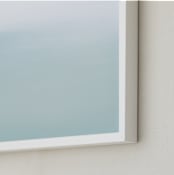 "Morning Surf" - Art Print in Sea Glass by Mike Sunu - Frame Close-up