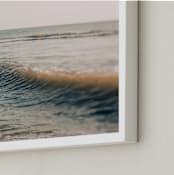 "I'll Send A Postcard" - Art Print in Light Blue by ALICIA BOCK - Frame Close-up