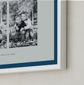 "Stacked Two Photo: Landscape Framed Photo" - Framed Photo in Winter Berry by Blustery August - Frame Close-up