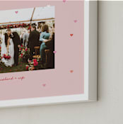 "Drops of Love: Landscape Framed Photo" - Framed Photo in Cream by Leia Matt - Frame Close-up