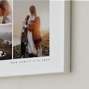"Four Photo: Landscape Framed Photo" - Framed Photo in Sugar by Angela Garrick - Frame Close-up