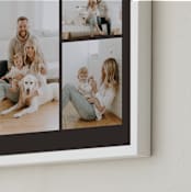 "Grid Five Photo: Framed Photo" - Framed Photo in Charcoal by Morgan Kendall - Frame Close-up