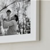 "The Big Picture: Father's Day Framed Photo" - Framed Photo in White by Minted - Frame Close-up
