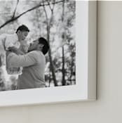 "The Big Picture: Father's Day Framed Photo" - Framed Photo in White by Minted - Frame Close-up