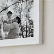 "The Big Picture: Father's Day Framed Photo" - Framed Photo in White by Minted - Frame Close-up