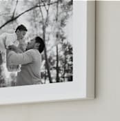 "The Big Picture: Father's Day Framed Photo" - Framed Photo in White by Minted - Frame Close-up