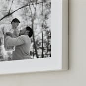 "The Big Picture: Father's Day Framed Photo" - Framed Photo in White by Minted - Frame Close-up