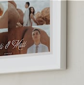 "Scripted Four Photo: Framed Photo" - Framed Photo in Marshmallow by Pati Cascino - Frame Close-up