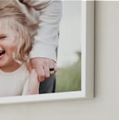 "The Big Picture: Father's Day Framed Photo" - Framed Photo in White by Minted - Frame Close-up