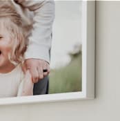 "The Big Picture: Father's Day Framed Photo" - Framed Photo in White by Minted - Frame Close-up