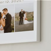 "Dotted Three Photo: Framed Photo" - Framed Photo in Caramel by Carolyn MacLaren - Frame Close-up