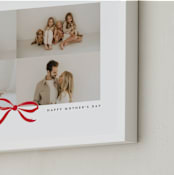 "Bow Four Photo: Framed Photo" - Framed Photo in Crimson by Olivia Kanaley Inman - Frame Close-up
