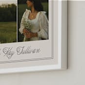 "Timeless Border: Landscape Framed Photo" - Framed Photo in Almond by Brianne Larsen - Frame Close-up