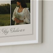 "Timeless Border: Landscape Framed Photo" - Framed Photo in Almond by Brianne Larsen - Frame Close-up