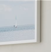 "Aimlessly" - Art Print in Silver Blue by Alexandra Feo - Frame Close-up