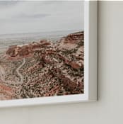 "Desert Horizon" - Art Print in Sand by Jamie Lollback - Frame Close-up