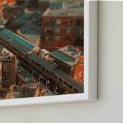 "Chicago" - Art Print in rust orange by Jacob Loafman - Frame Close-up