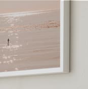 "I Want To Dive Into Your Ocean" - Art Print in Paradise Peach by Summer Strauch - Frame Close-up