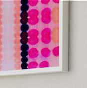 "Still Not Scared" - Art Print in Magenta by HAPI ART - Frame Close-up