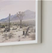 "Joshua Tree No. 10" - Art Print in Desert Rose by Wilder California - Frame Close-up