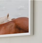 "peekaboo II" - Art Print in big sky by Sara Hicks Malone - Frame Close-up