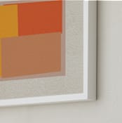 "Come And Stay With Me I" - Art Print in Albers Orange by Alain Castoriano - Frame Close-up