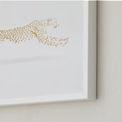 "Golden Gait" - Art Print in Gold Leaf by Andrew McClintock - Frame Close-up