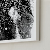 "End Of The Storm" - Art Print in Noir by Leslie Le Coq - Frame Close-up