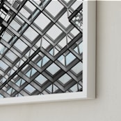 "Framing Sky" - Art Print in ivory black by Van Tsao - Frame Close-up