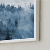 "misty forest" - Art Print in indigo by lulu and isabelle - Frame Close-up