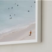 "IT'S A PARTY IN THE USA" - Art Print in Summer Blues by Summer Strauch - Frame Close-up