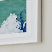 "Virginia in Paint" - Art Print in Virginia Green by Denise Wong - Frame Close-up