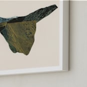 "Spliced Landscape 4" - Art Print in Warm Topaz by Melinda Laszczynski - Frame Close-up