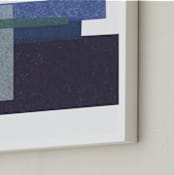 "Waves Crashing" - Art Print in Navy by Marissa Hodges - Frame Close-up