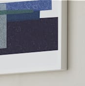 "Waves Crashing" - Art Print in Navy by Marissa Hodges - Frame Close-up