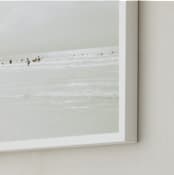 "A Day in Summer" - Art Print in White Sand by Rega - Frame Close-up