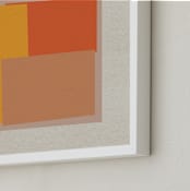 "Come And Stay With Me I" - Art Print in Albers Orange by Alain Castoriano - Frame Close-up