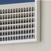 "Do not stop the clock" - Art Print in Beige by Massimiliano Massimo Borelli - Frame Close-up