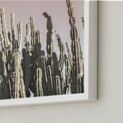 "Summer Cactus" - Art Print in pastel palette by Wilder California - Frame Close-up