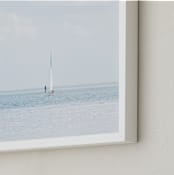 "Aimlessly" - Art Print in Silver Blue by Alexandra Feo - Frame Close-up