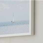 "Aimlessly" - Art Print in Silver Blue by Alexandra Feo - Frame Close-up