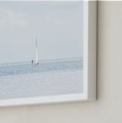 "Aimlessly" - Art Print in Silver Blue by Alexandra Feo - Frame Close-up