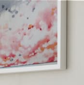 "Orange Bliss" - Art Print in orange fluff by Jennifer Hallock - Frame Close-up