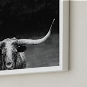 "Natasha" - Art Print in Black White by Amy Carroll - Frame Close-up